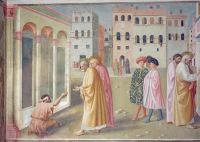 St. Peter Healing a Cripple, c.1427 (detail) by Tommaso Masolino da Panicale
